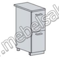 НУВЕЛЬ ШКАФ НИЖНИЙ 300 С 2 ЯЩИКАМИ (ШН2Я 300)